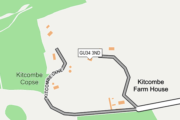 GU34 3ND map - OS OpenMap – Local (Ordnance Survey)