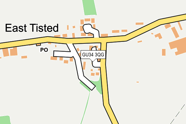 GU34 3QG map - OS OpenMap – Local (Ordnance Survey)