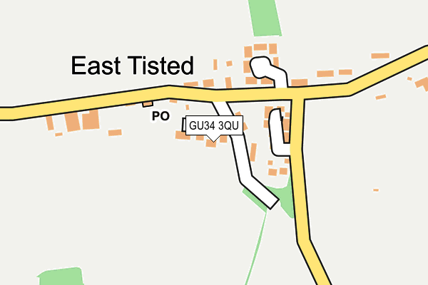 GU34 3QU map - OS OpenMap – Local (Ordnance Survey)
