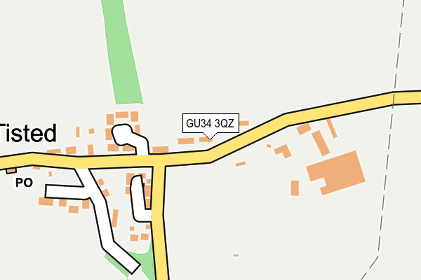 GU34 3QZ map - OS OpenMap – Local (Ordnance Survey)