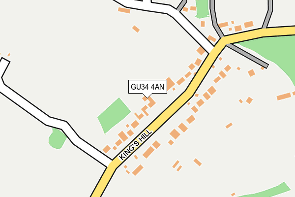GU34 4AN map - OS OpenMap – Local (Ordnance Survey)