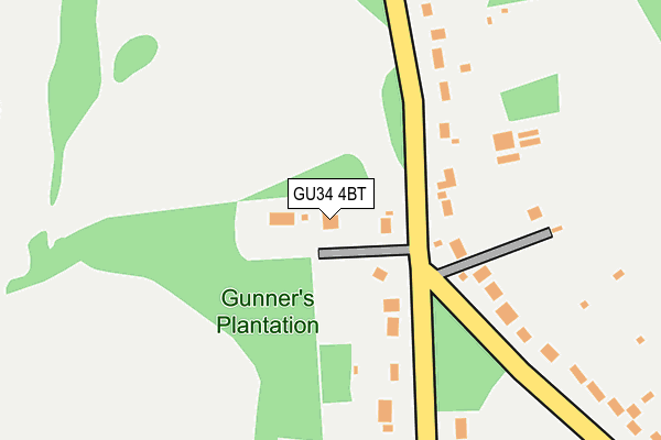 GU34 4BT map - OS OpenMap – Local (Ordnance Survey)