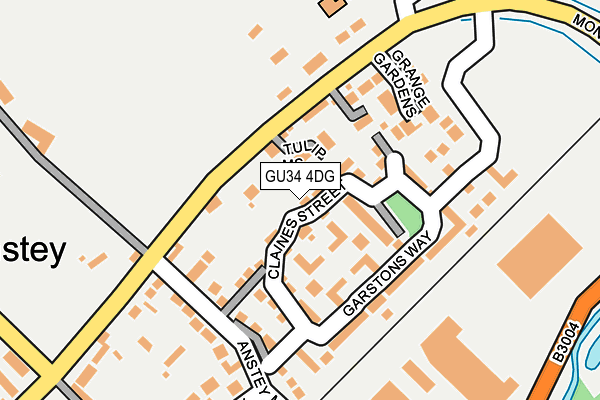 GU34 4DG map - OS OpenMap – Local (Ordnance Survey)