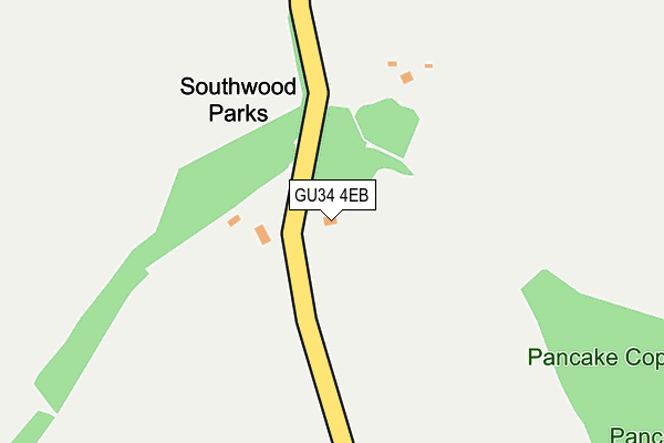 GU34 4EB map - OS OpenMap – Local (Ordnance Survey)