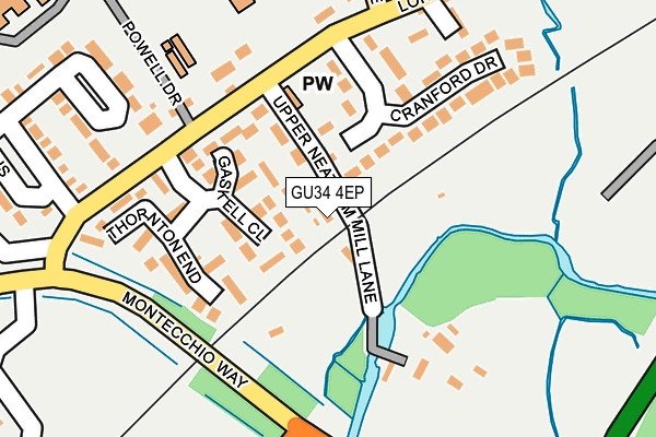 GU34 4EP map - OS OpenMap – Local (Ordnance Survey)