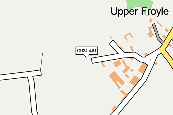 GU34 4JU map - OS OpenMap – Local (Ordnance Survey)