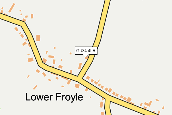 GU34 4LR map - OS OpenMap – Local (Ordnance Survey)