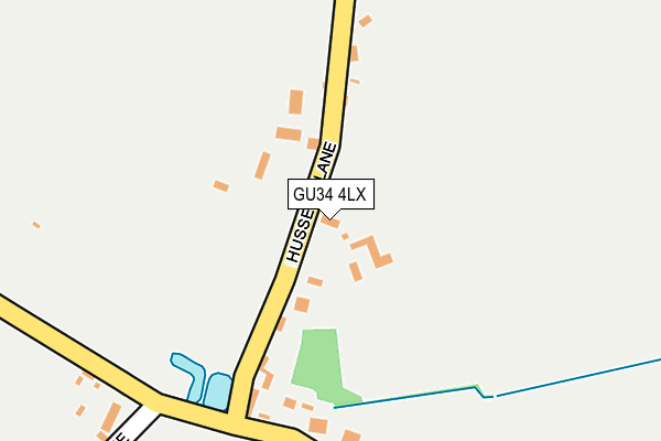 GU34 4LX map - OS OpenMap – Local (Ordnance Survey)