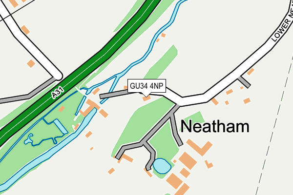 GU34 4NP map - OS OpenMap – Local (Ordnance Survey)