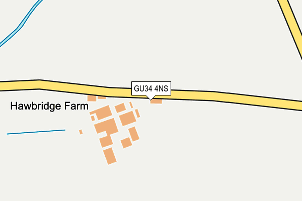 GU34 4NS map - OS OpenMap – Local (Ordnance Survey)