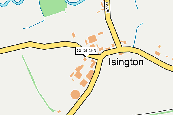GU34 4PN map - OS OpenMap – Local (Ordnance Survey)