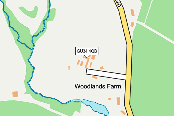 GU34 4QB map - OS OpenMap – Local (Ordnance Survey)