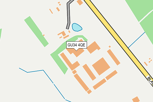 GU34 4QE map - OS OpenMap – Local (Ordnance Survey)