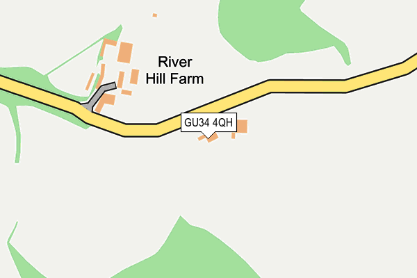 GU34 4QH map - OS OpenMap – Local (Ordnance Survey)