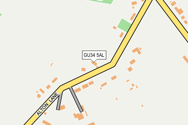 GU34 5AL map - OS OpenMap – Local (Ordnance Survey)