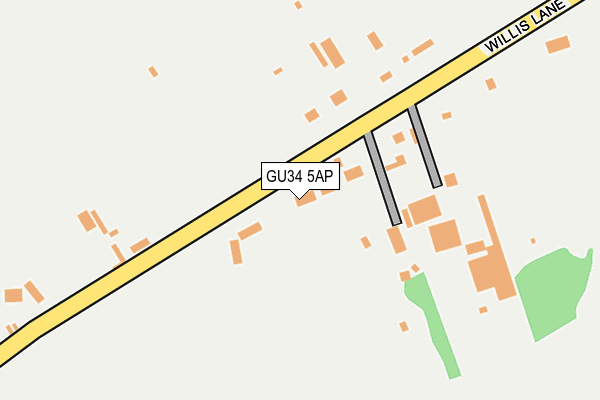 GU34 5AP map - OS OpenMap – Local (Ordnance Survey)