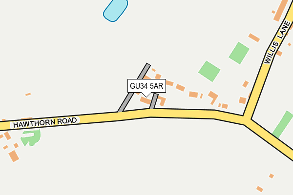 GU34 5AR map - OS OpenMap – Local (Ordnance Survey)