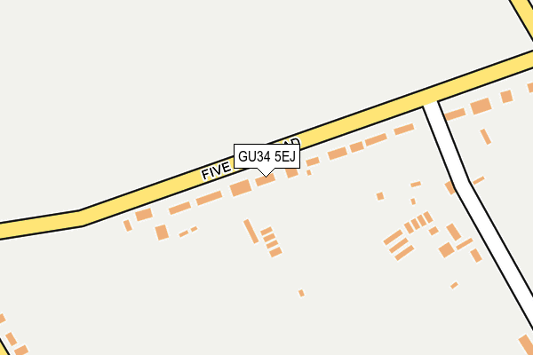 GU34 5EJ map - OS OpenMap – Local (Ordnance Survey)