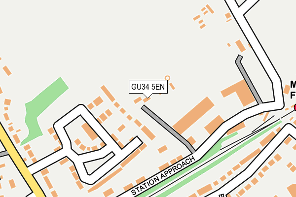 GU34 5EN map - OS OpenMap – Local (Ordnance Survey)