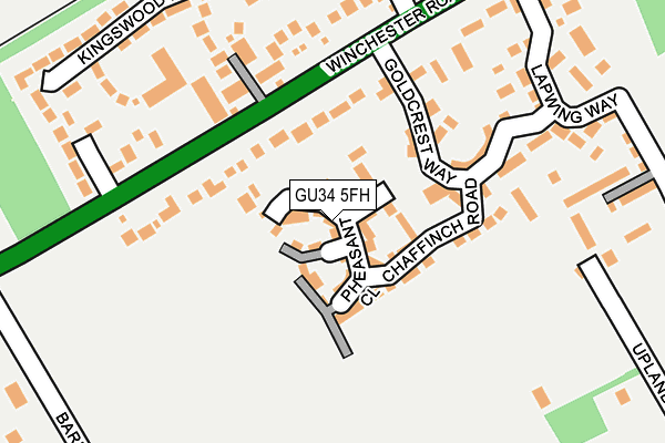 GU34 5FH map - OS OpenMap – Local (Ordnance Survey)