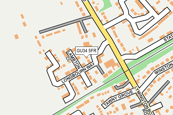 GU34 5FR map - OS OpenMap – Local (Ordnance Survey)