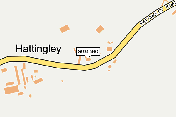 GU34 5NQ map - OS OpenMap – Local (Ordnance Survey)