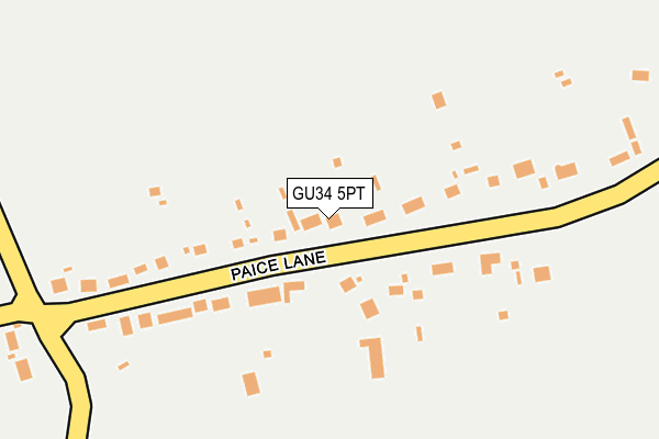 GU34 5PT map - OS OpenMap – Local (Ordnance Survey)