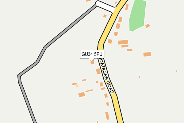 GU34 5PU map - OS OpenMap – Local (Ordnance Survey)