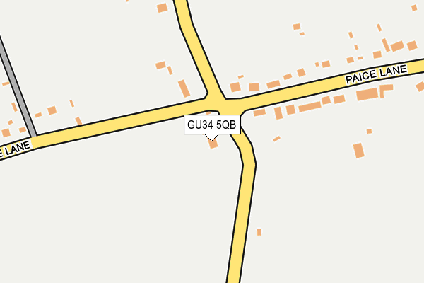 GU34 5QB map - OS OpenMap – Local (Ordnance Survey)