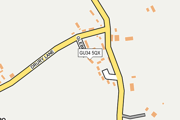 GU34 5QX map - OS OpenMap – Local (Ordnance Survey)