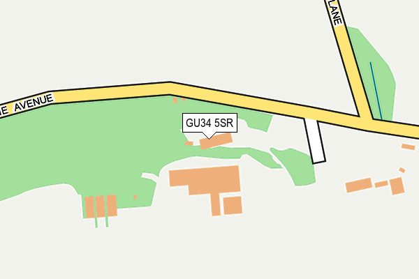 GU34 5SR map - OS OpenMap – Local (Ordnance Survey)