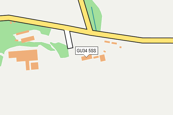 GU34 5SS map - OS OpenMap – Local (Ordnance Survey)