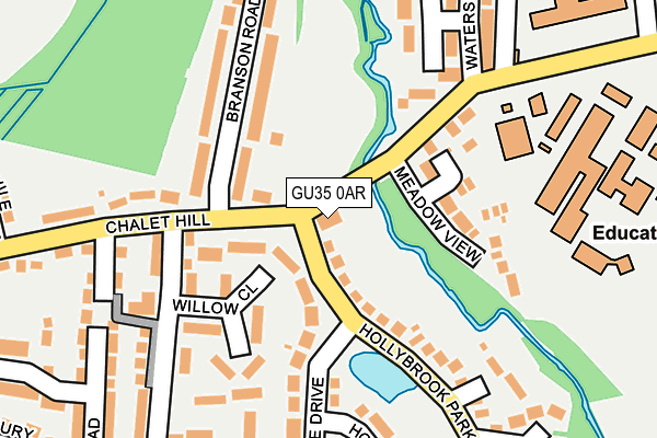 GU35 0AR map - OS OpenMap – Local (Ordnance Survey)
