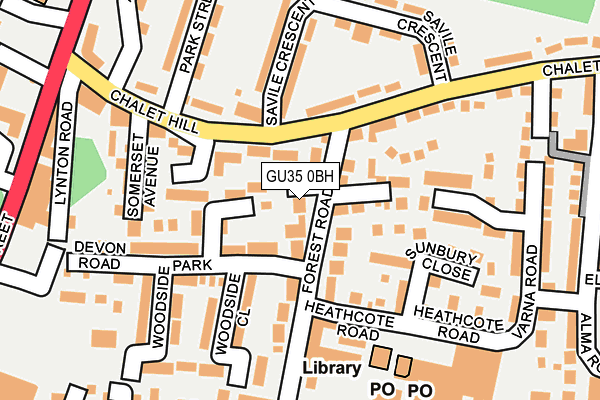 GU35 0BH map - OS OpenMap – Local (Ordnance Survey)