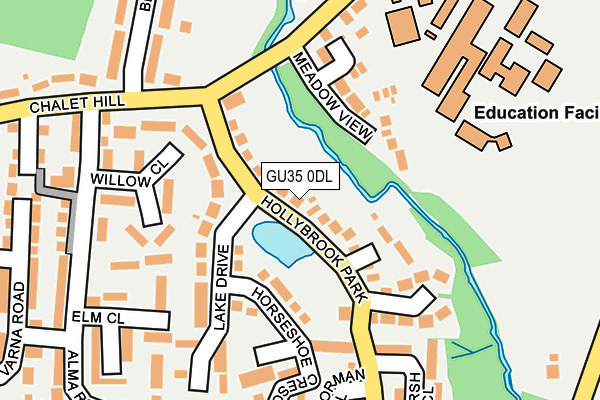 GU35 0DL map - OS OpenMap – Local (Ordnance Survey)