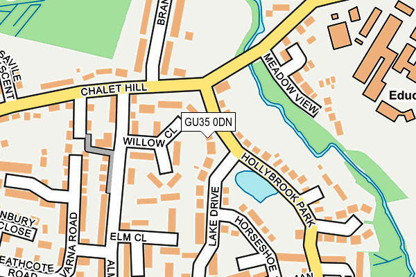 GU35 0DN map - OS OpenMap – Local (Ordnance Survey)