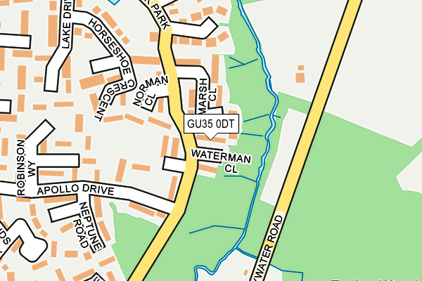GU35 0DT map - OS OpenMap – Local (Ordnance Survey)
