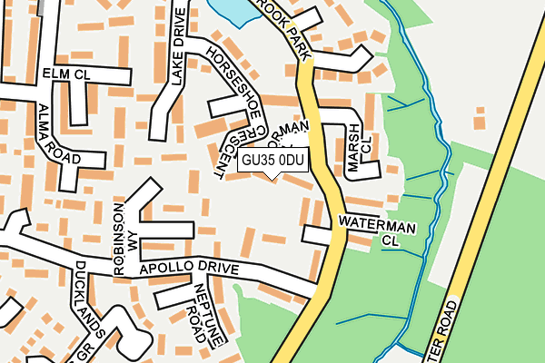 GU35 0DU map - OS OpenMap – Local (Ordnance Survey)