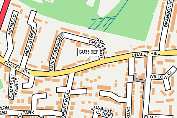 GU35 0EF map - OS OpenMap – Local (Ordnance Survey)