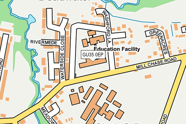 GU35 0EP map - OS OpenMap – Local (Ordnance Survey)