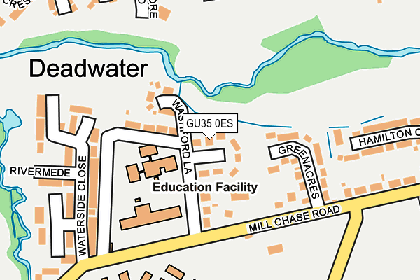 GU35 0ES map - OS OpenMap – Local (Ordnance Survey)