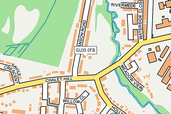 GU35 0FB map - OS OpenMap – Local (Ordnance Survey)