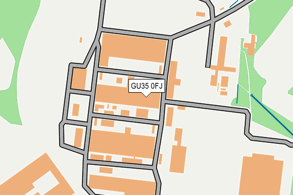 GU35 0FJ map - OS OpenMap – Local (Ordnance Survey)