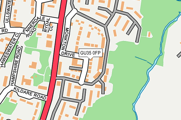 GU35 0FP map - OS OpenMap – Local (Ordnance Survey)