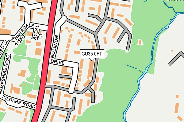 GU35 0FT map - OS OpenMap – Local (Ordnance Survey)