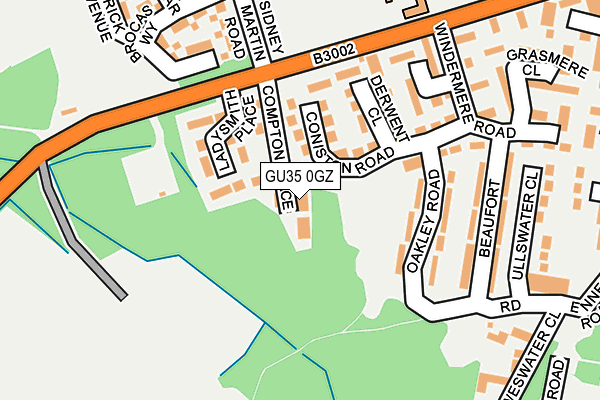 GU35 0GZ map - OS OpenMap – Local (Ordnance Survey)