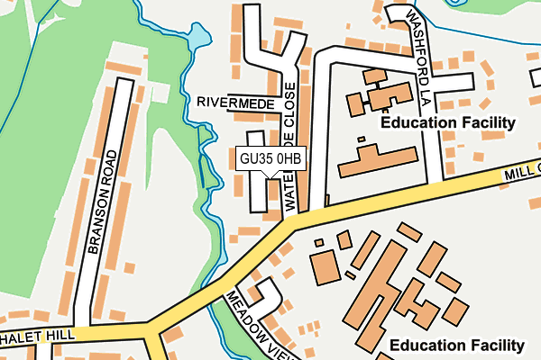 GU35 0HB map - OS OpenMap – Local (Ordnance Survey)