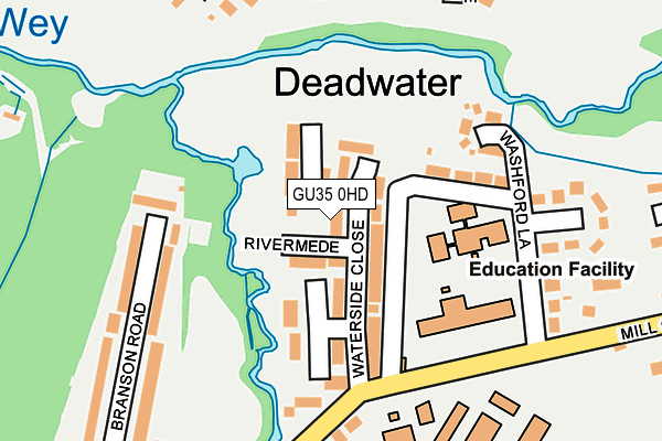 GU35 0HD map - OS OpenMap – Local (Ordnance Survey)