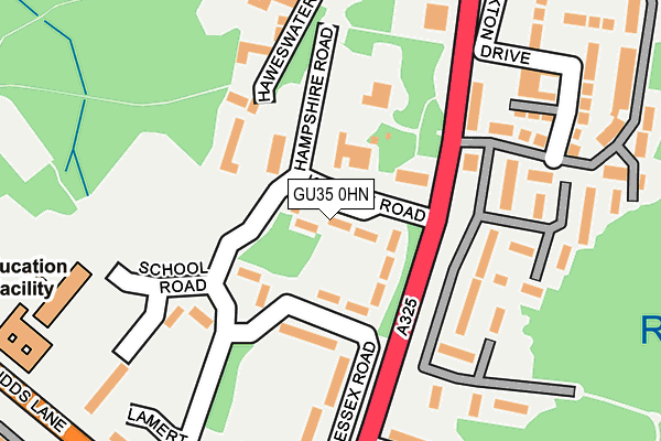 GU35 0HN map - OS OpenMap – Local (Ordnance Survey)
