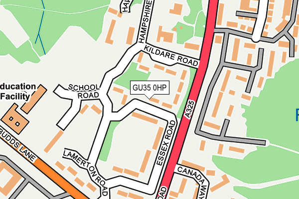 GU35 0HP map - OS OpenMap – Local (Ordnance Survey)
